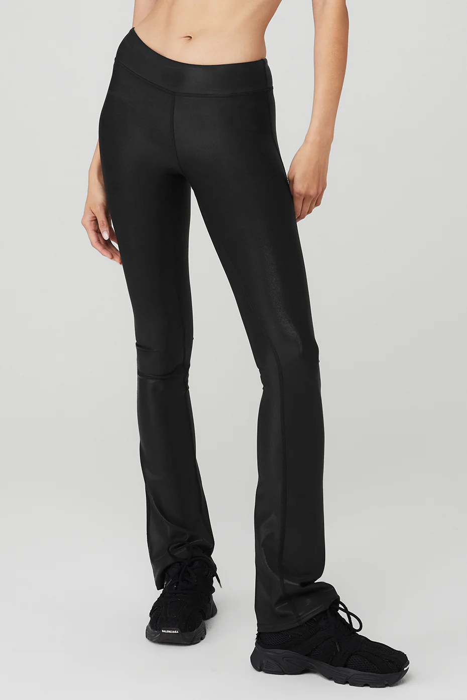 Super Shine Low-Rise Bootcut Legging - Black