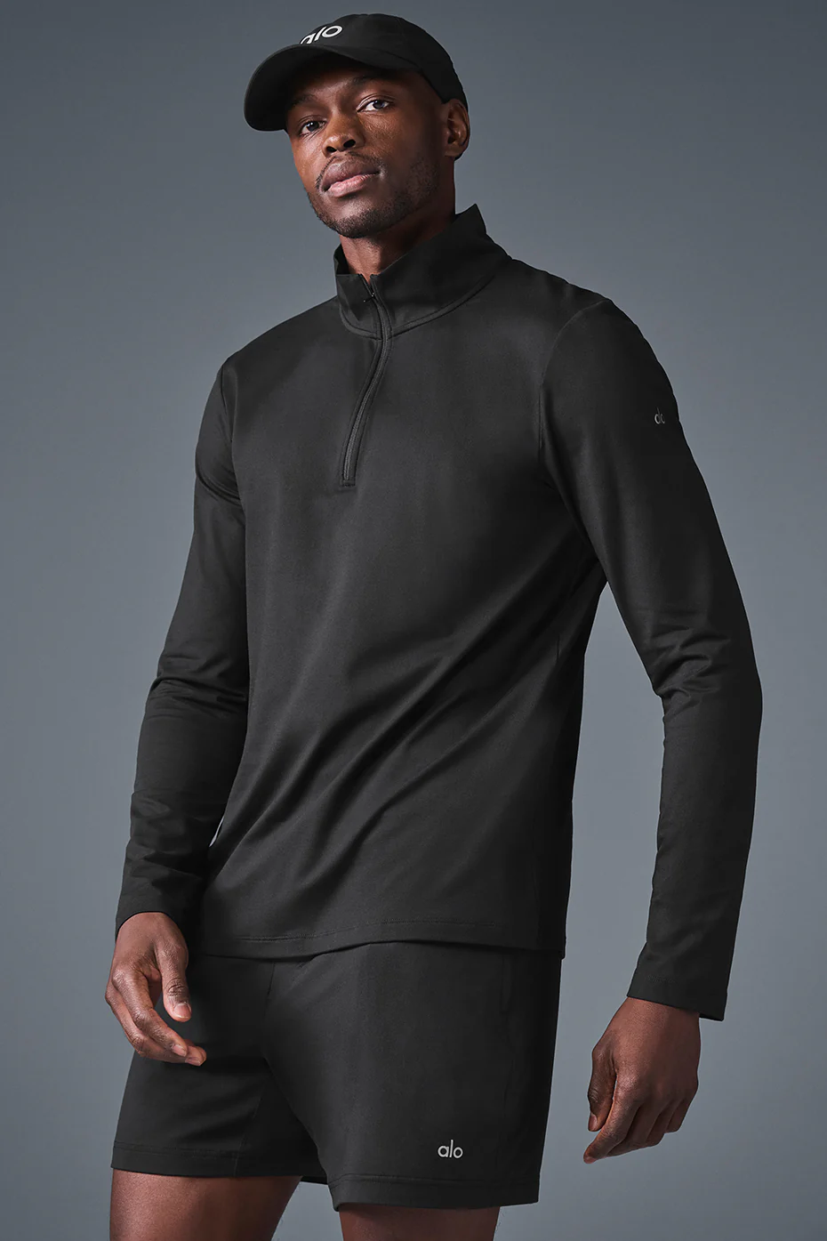 Conquer 1/4 Zip Reform Long Sleeve - Black