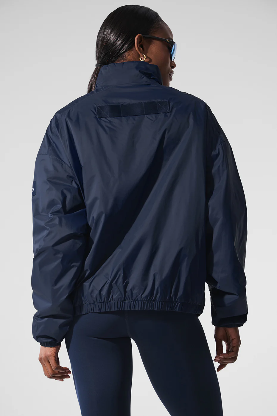 Latitude Light Weight 1/2 Zip Pullover Jacket - Navy