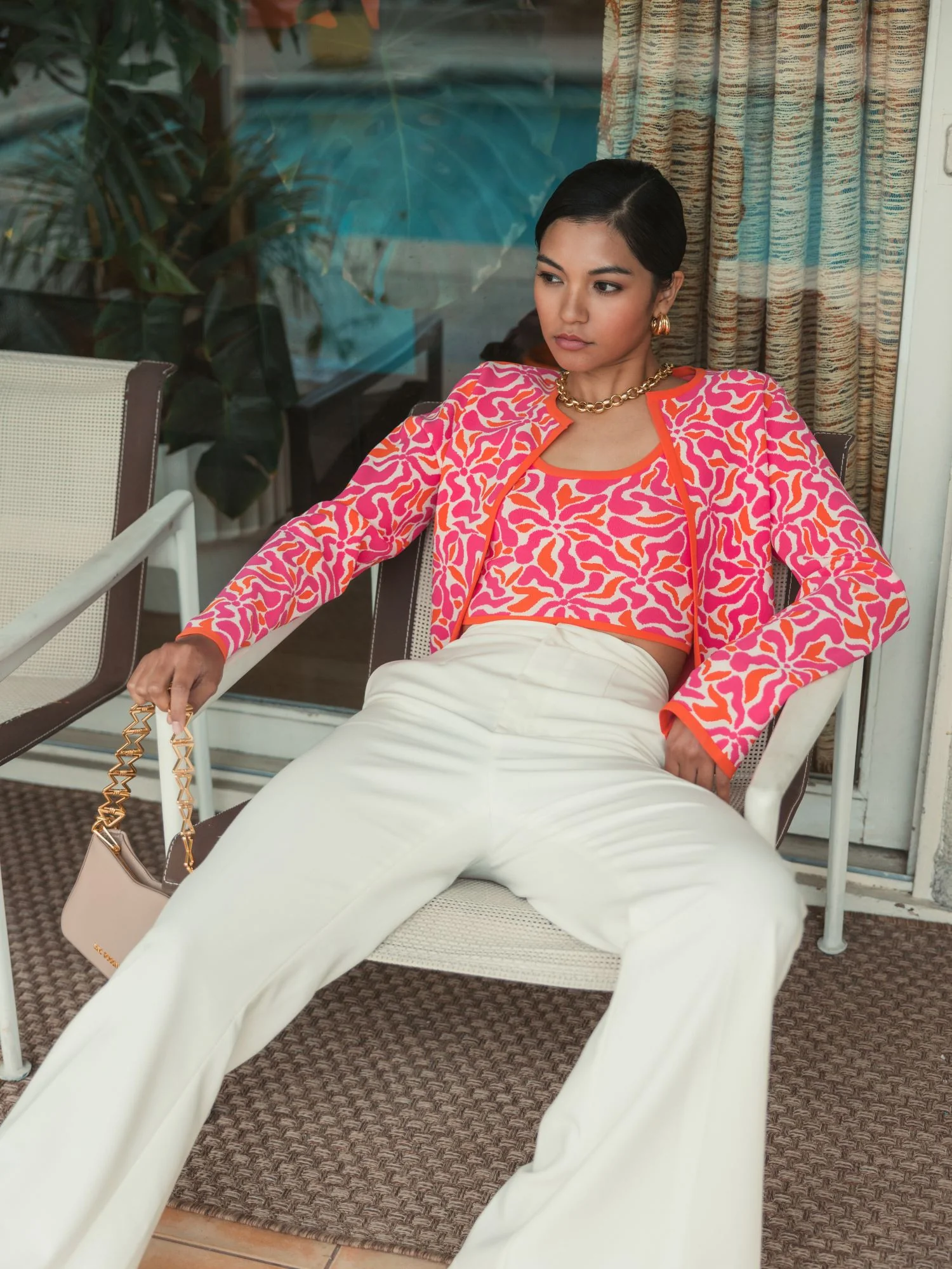 Long Sleeve Knit Floral Cardigan - FINAL SALE