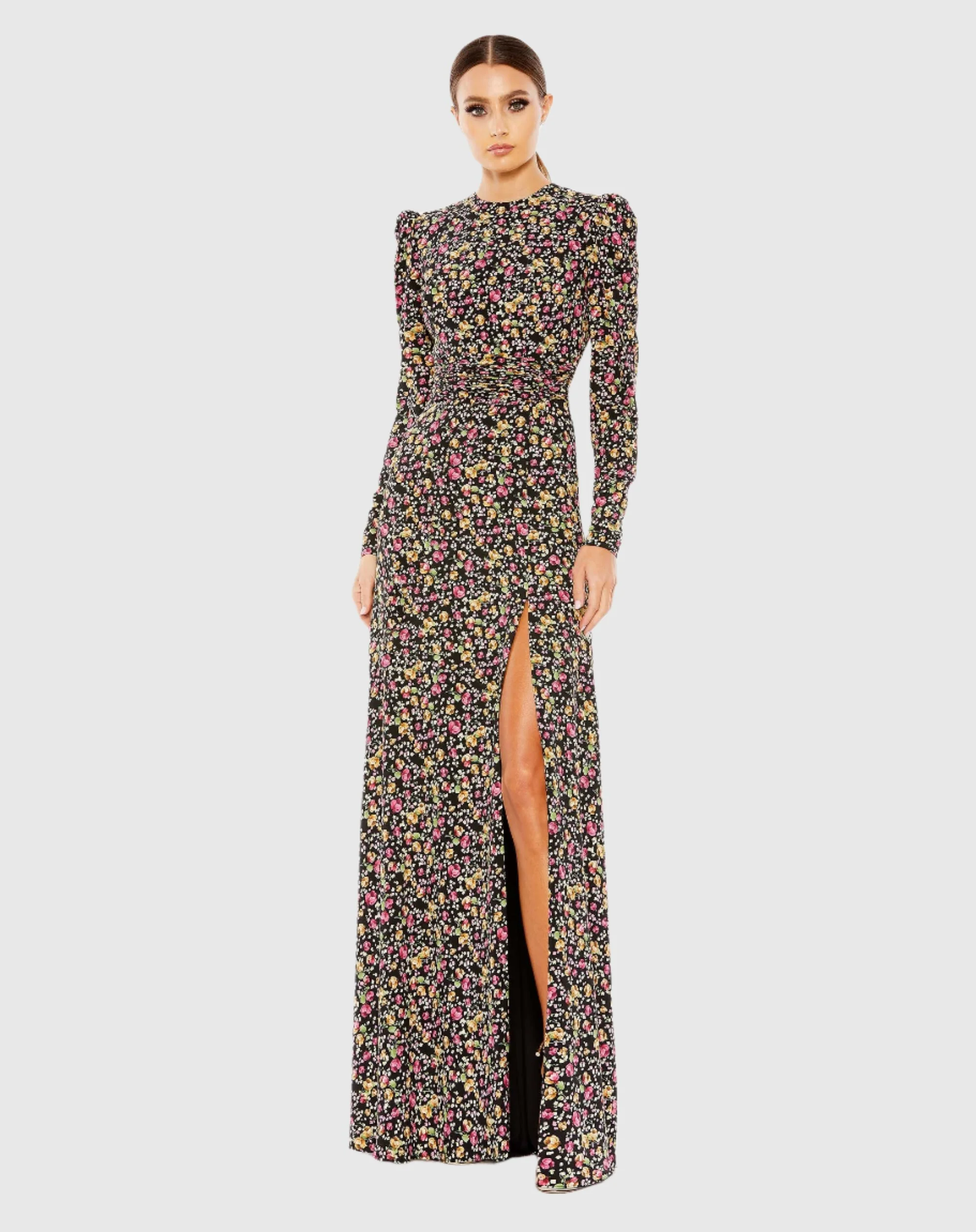 Floral Long Sleeve Gown