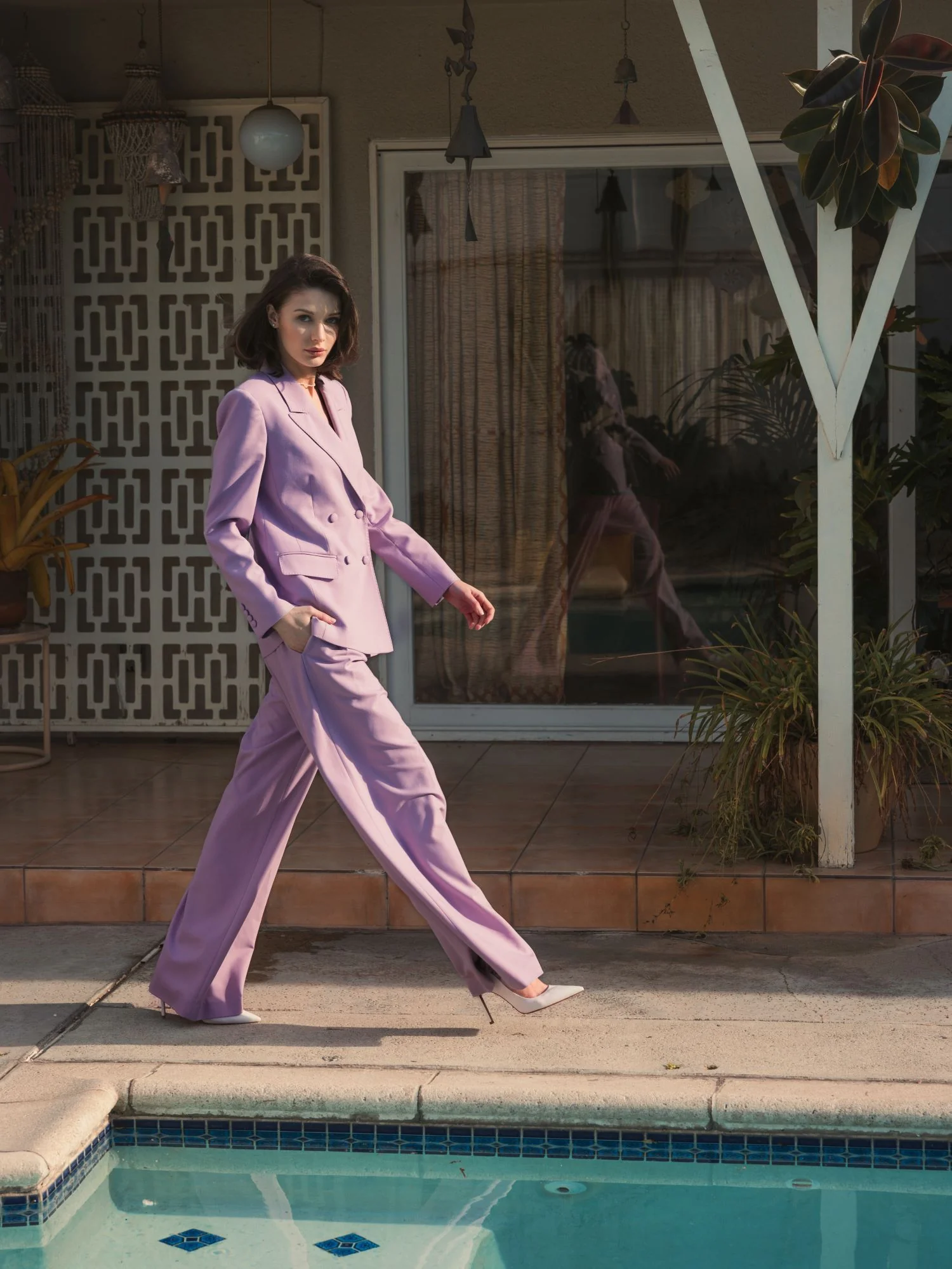 Classic Crepe Double Breasted Blazer - FINAL SALE