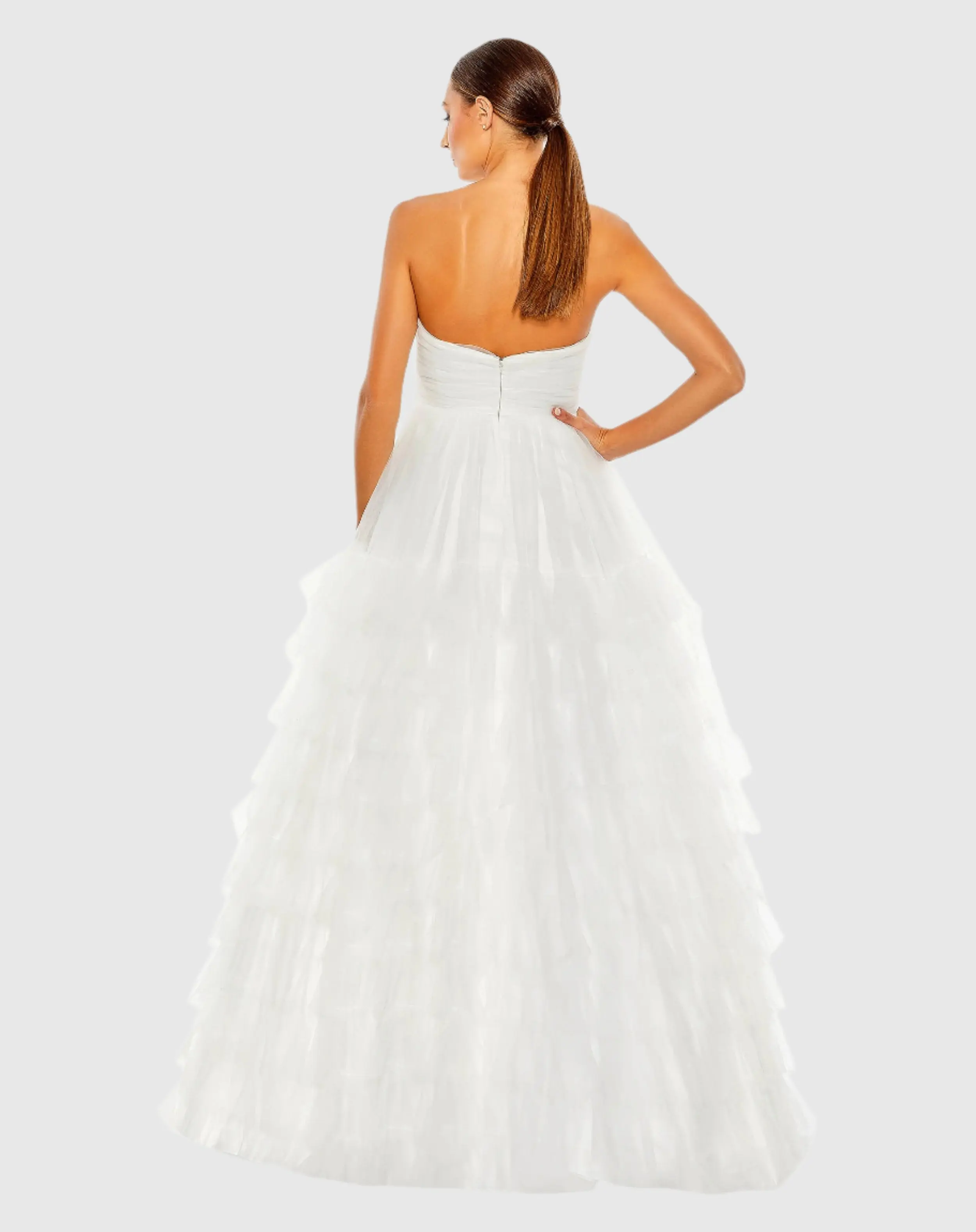 Bustier Tulle Tiered Ballgown - FINAL SALE