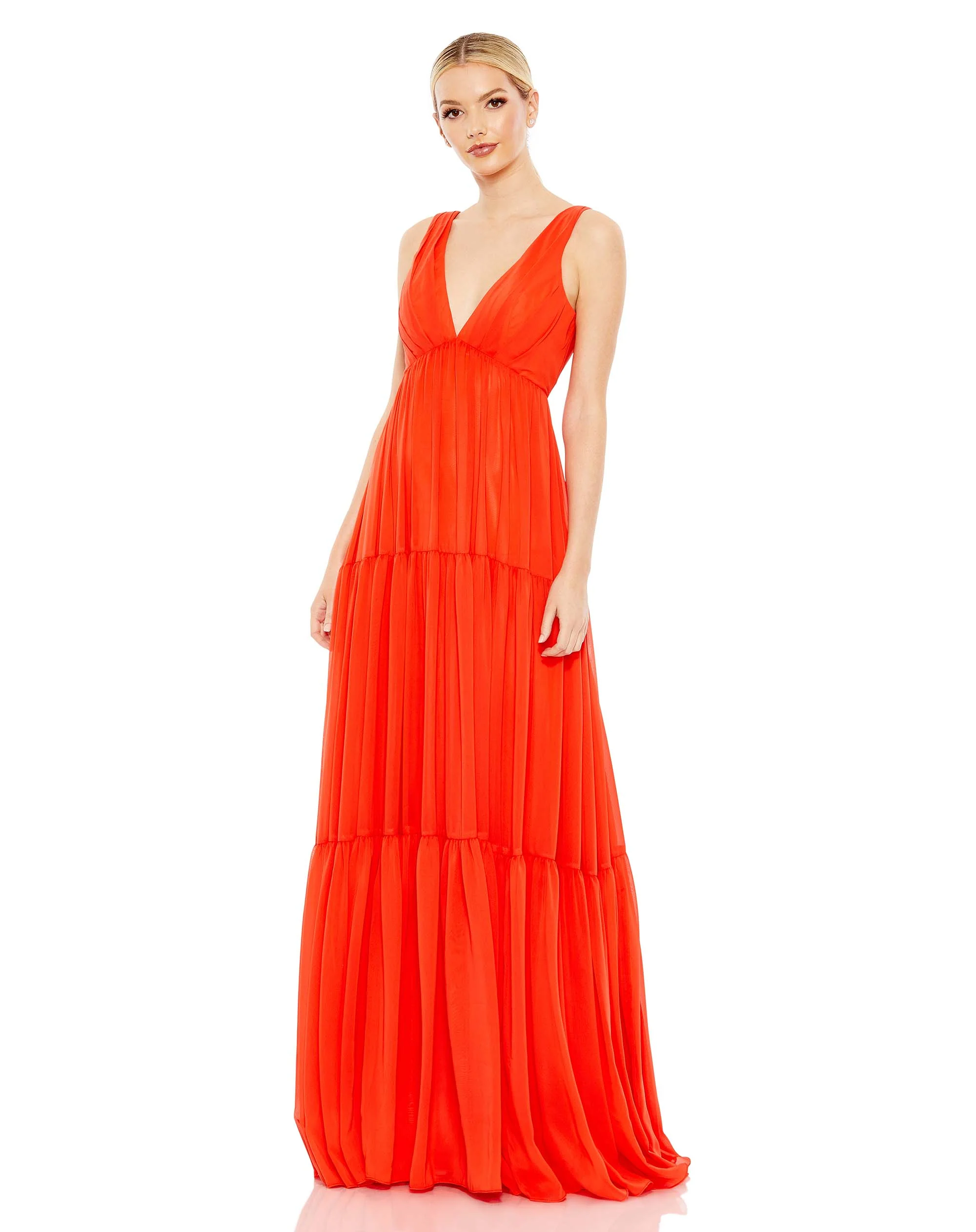 Tiered Sleeveless A Line Gown | Sample | Sz. 2