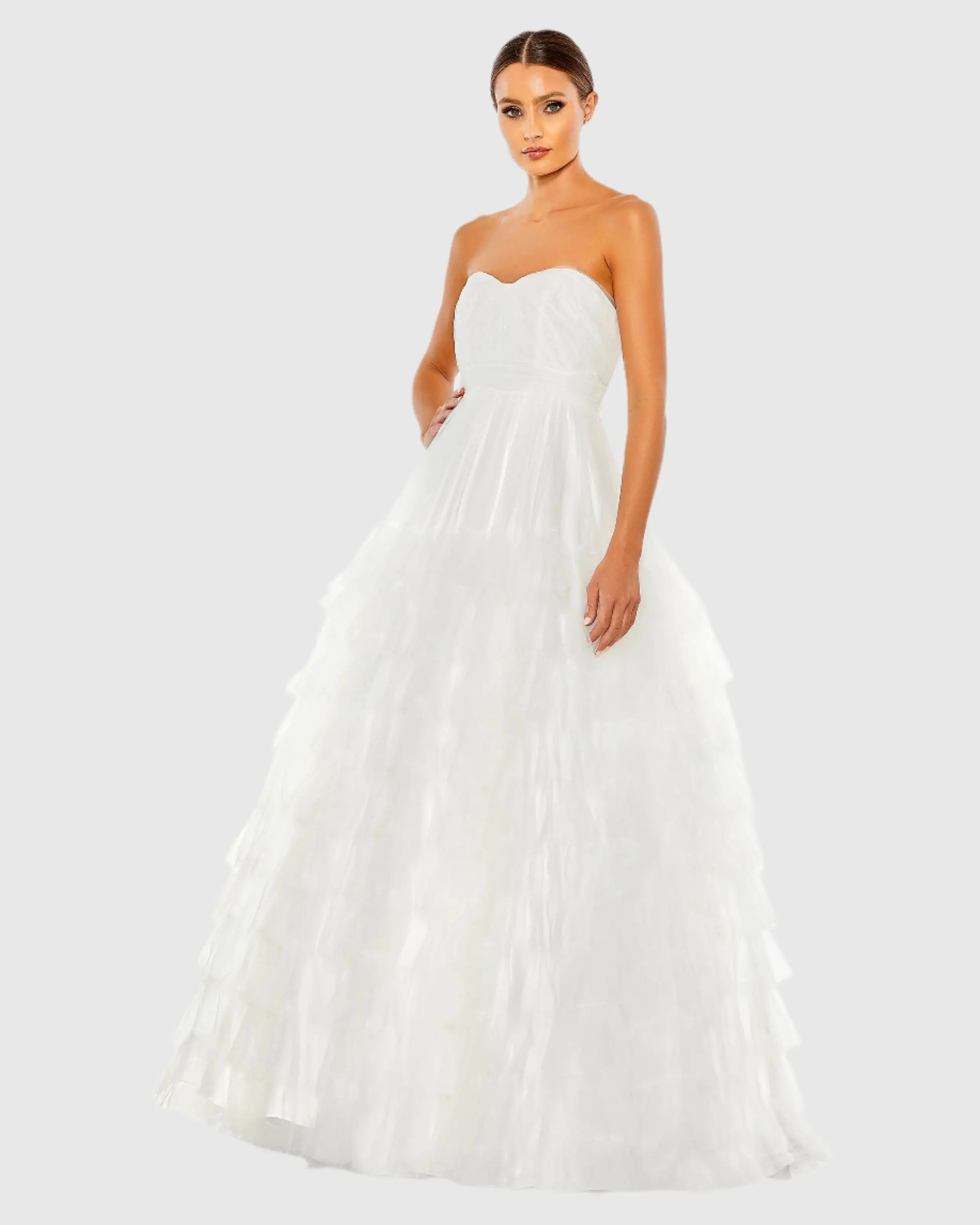 Bustier Tulle Tiered Ballgown - FINAL SALE