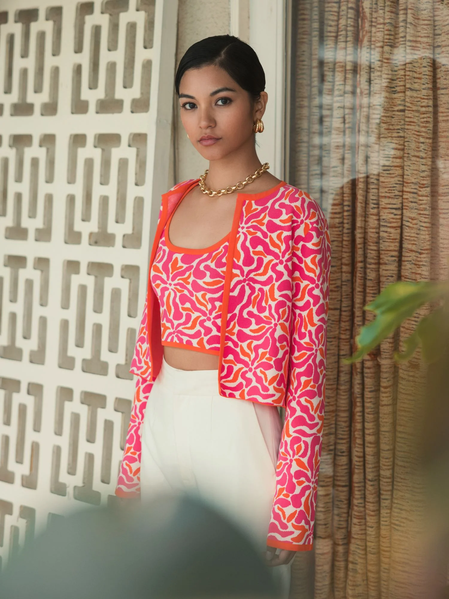 Long Sleeve Knit Floral Cardigan - FINAL SALE