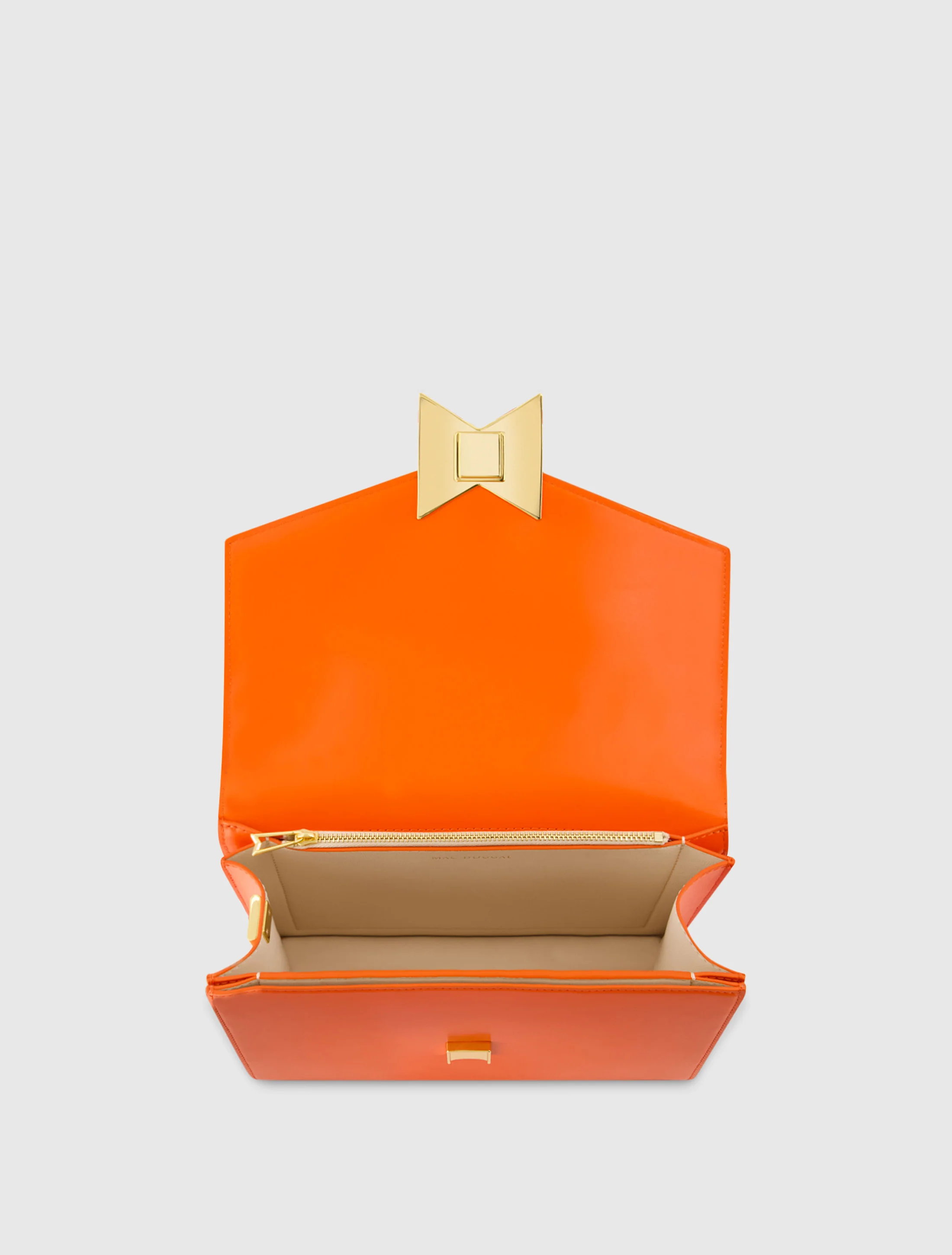 Classic Sunset Leather Medium Shoulder Bag with Detachable Strap