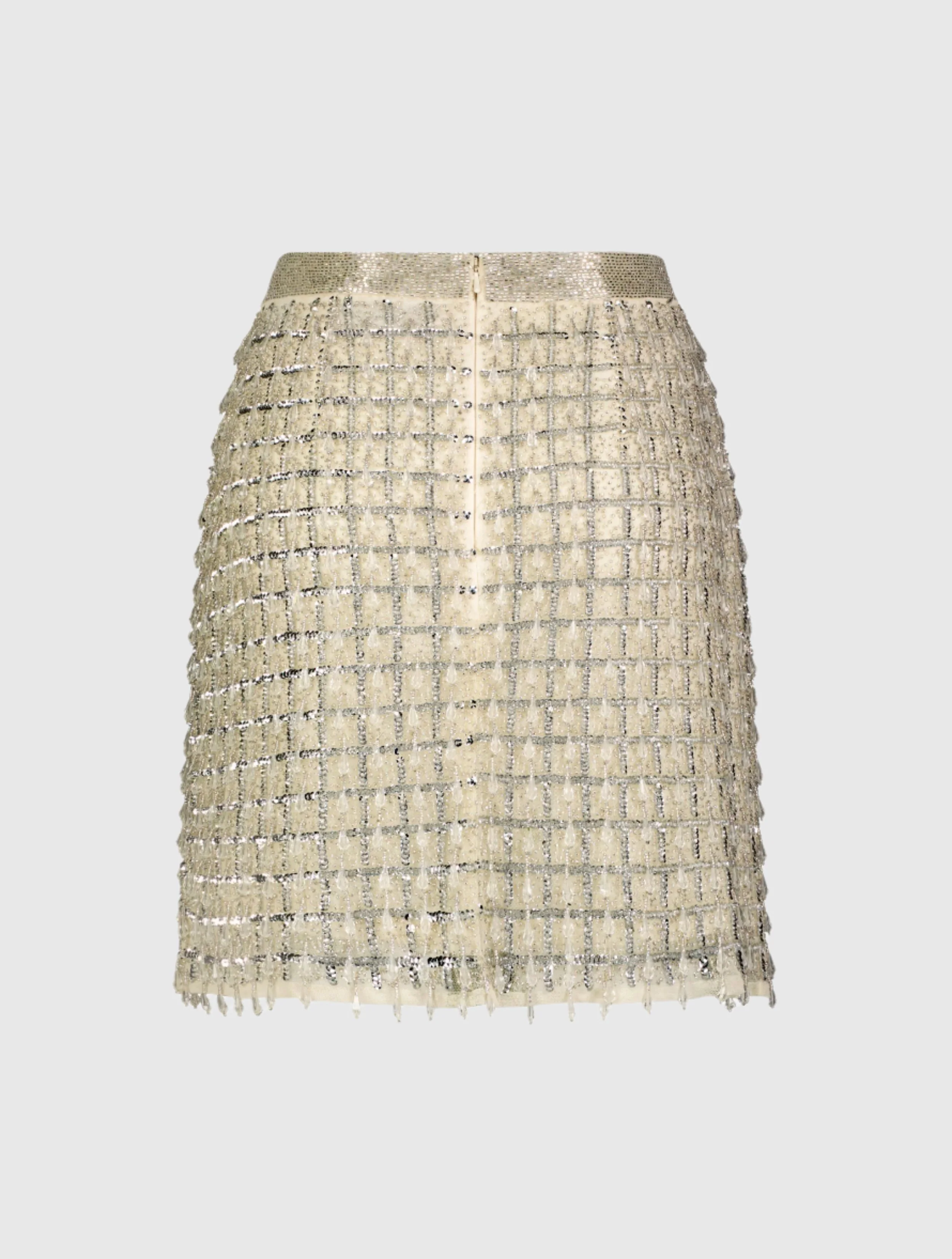 Hand Beaded Mini Skirt - FINAL SALE