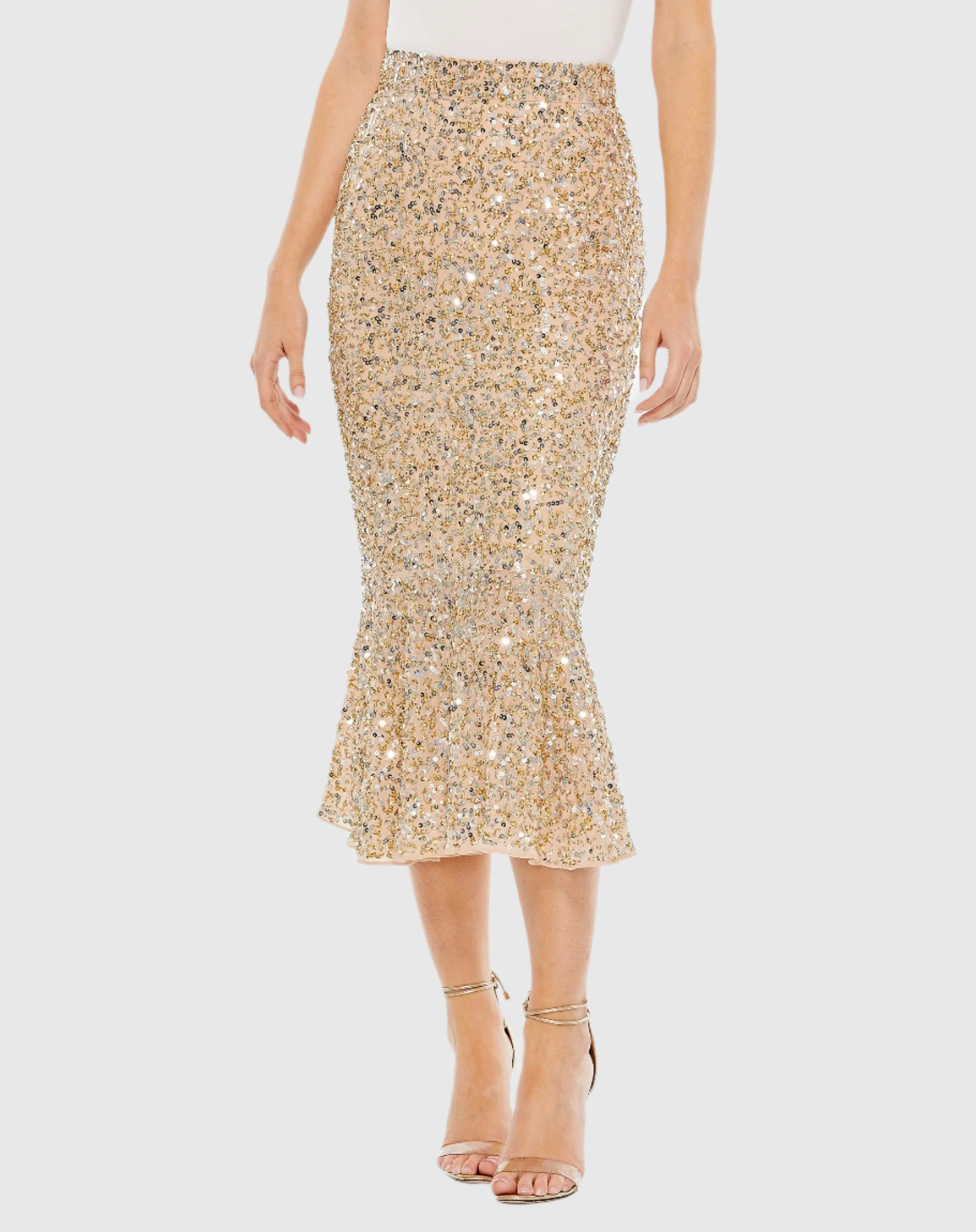 Sequin Midi Mermaid Skirt