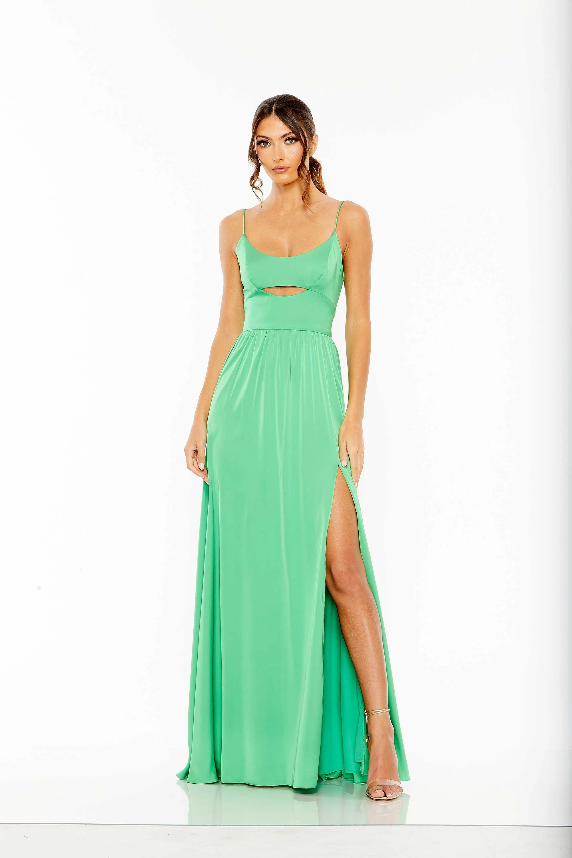 Sleeveless Keyhole A Line Gown | Sample | Sz. 2