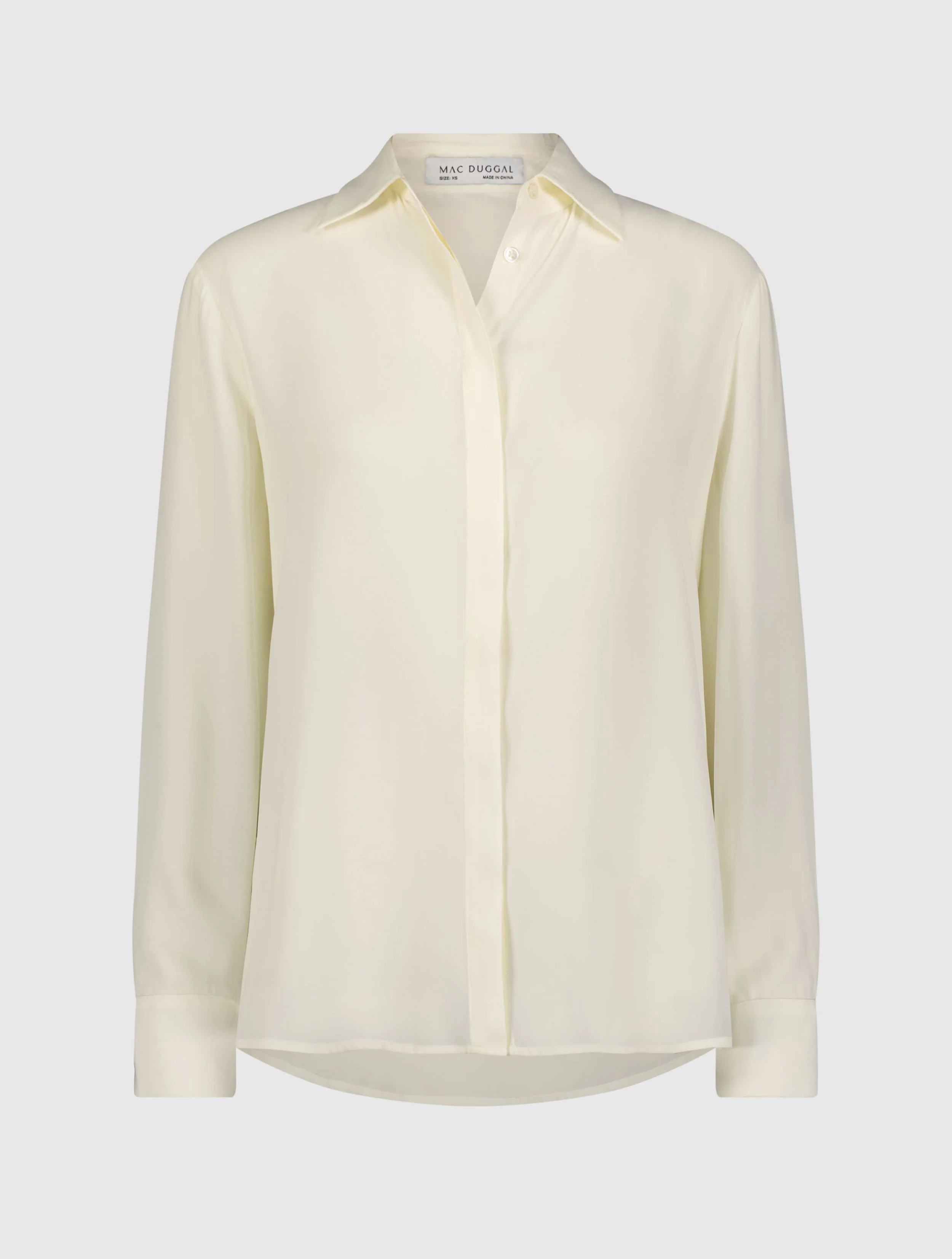 The Bentley Long Sleeve Button Up Georgette Blouse - FINAL SALE