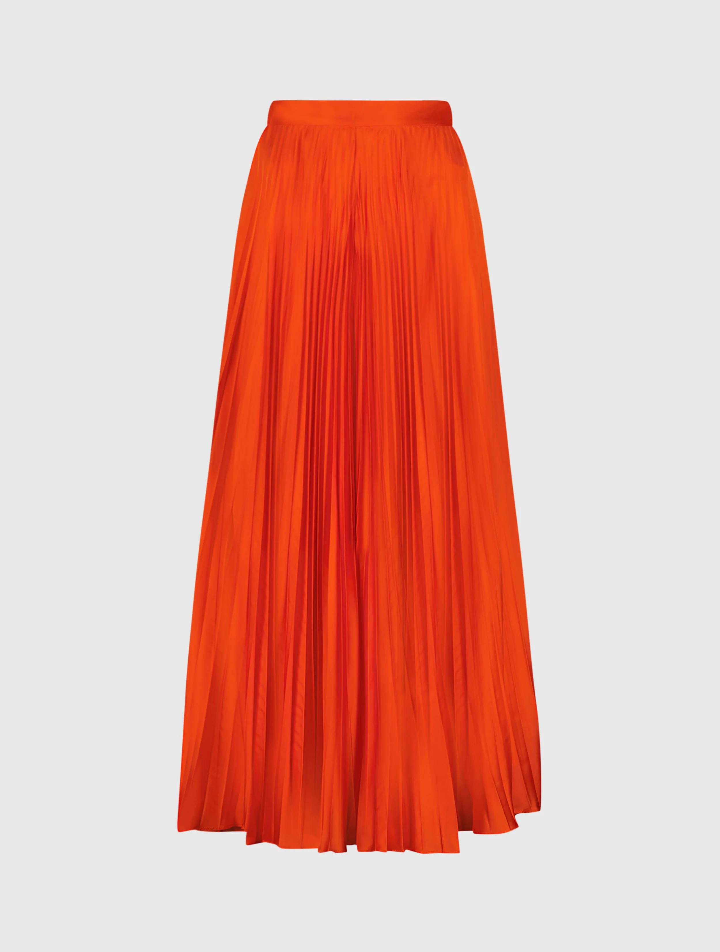 Pleated Charmeuse Wide Leg Pants