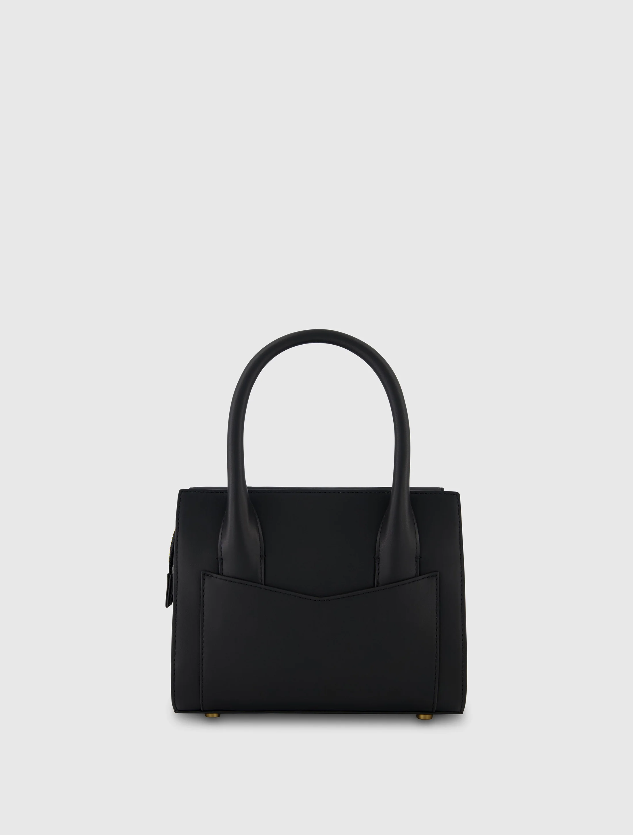 Small Leather Tote Bag With Gold Hardware - FINAL SALE