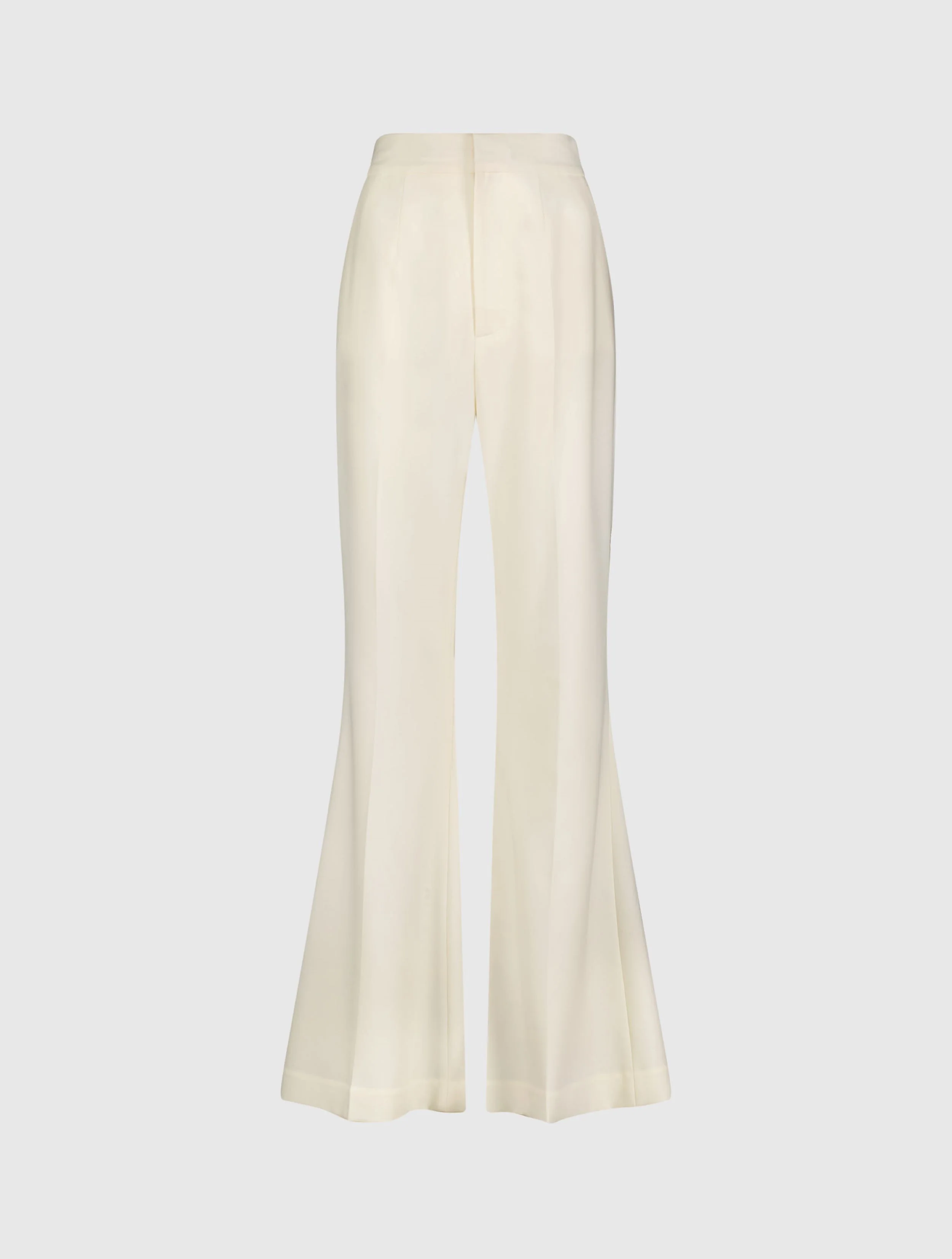 Ivory Classic Crepe Flared Trouser Pant - FINAL SALE