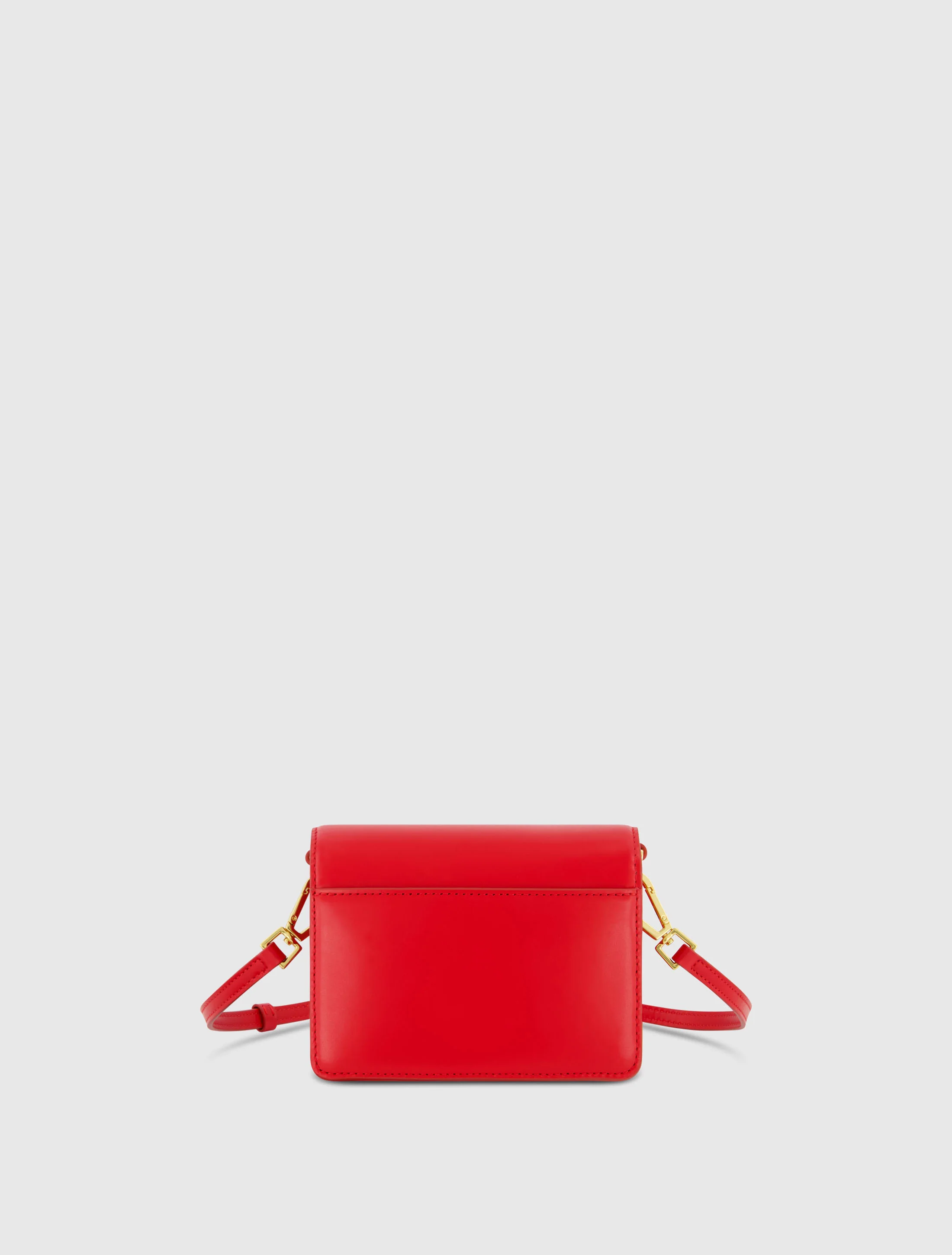 Mini Leather Tone On Tone Crossbody Bag