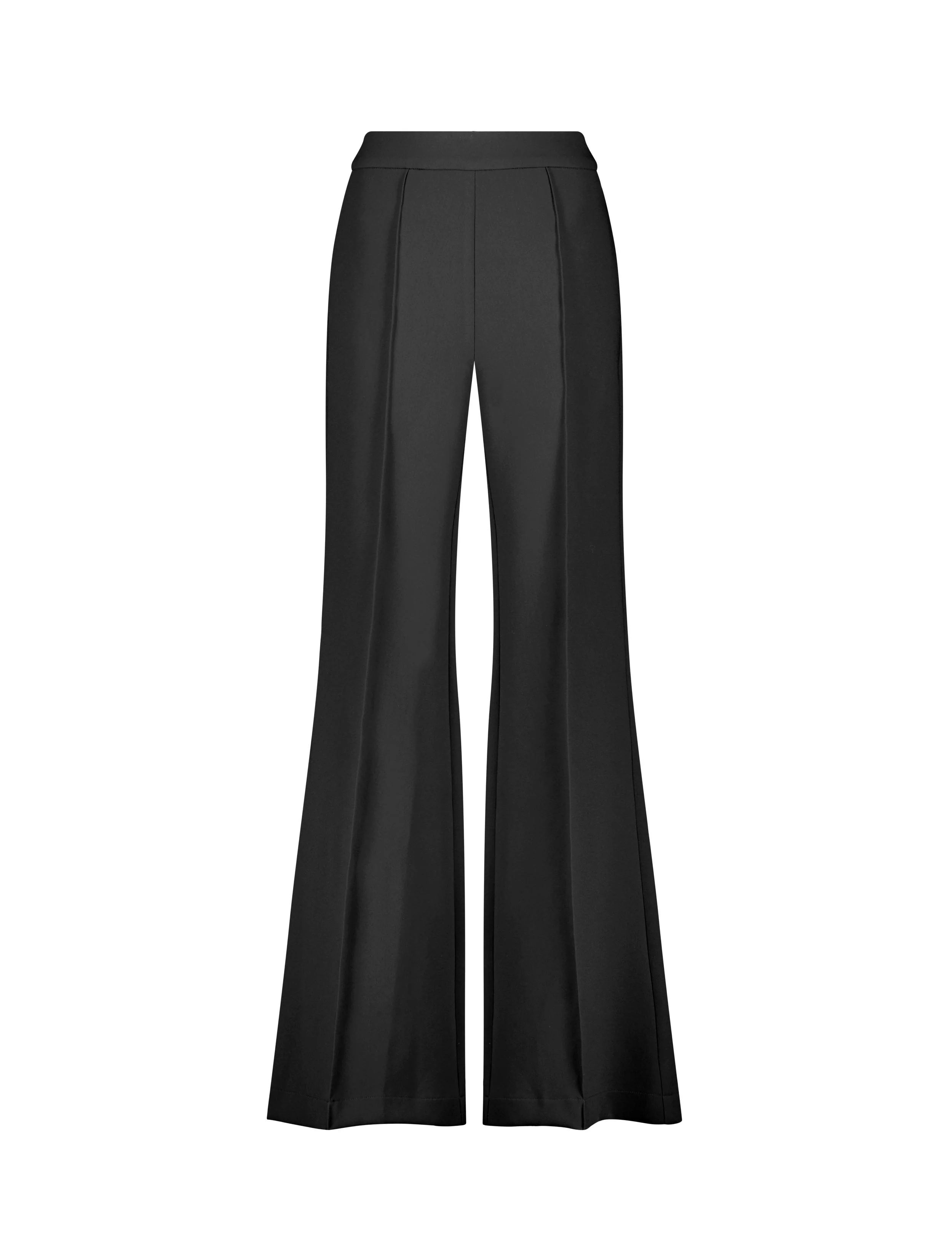 Classic Crepe Wide Leg High Waisted Trouser Pant - FINAL SALE