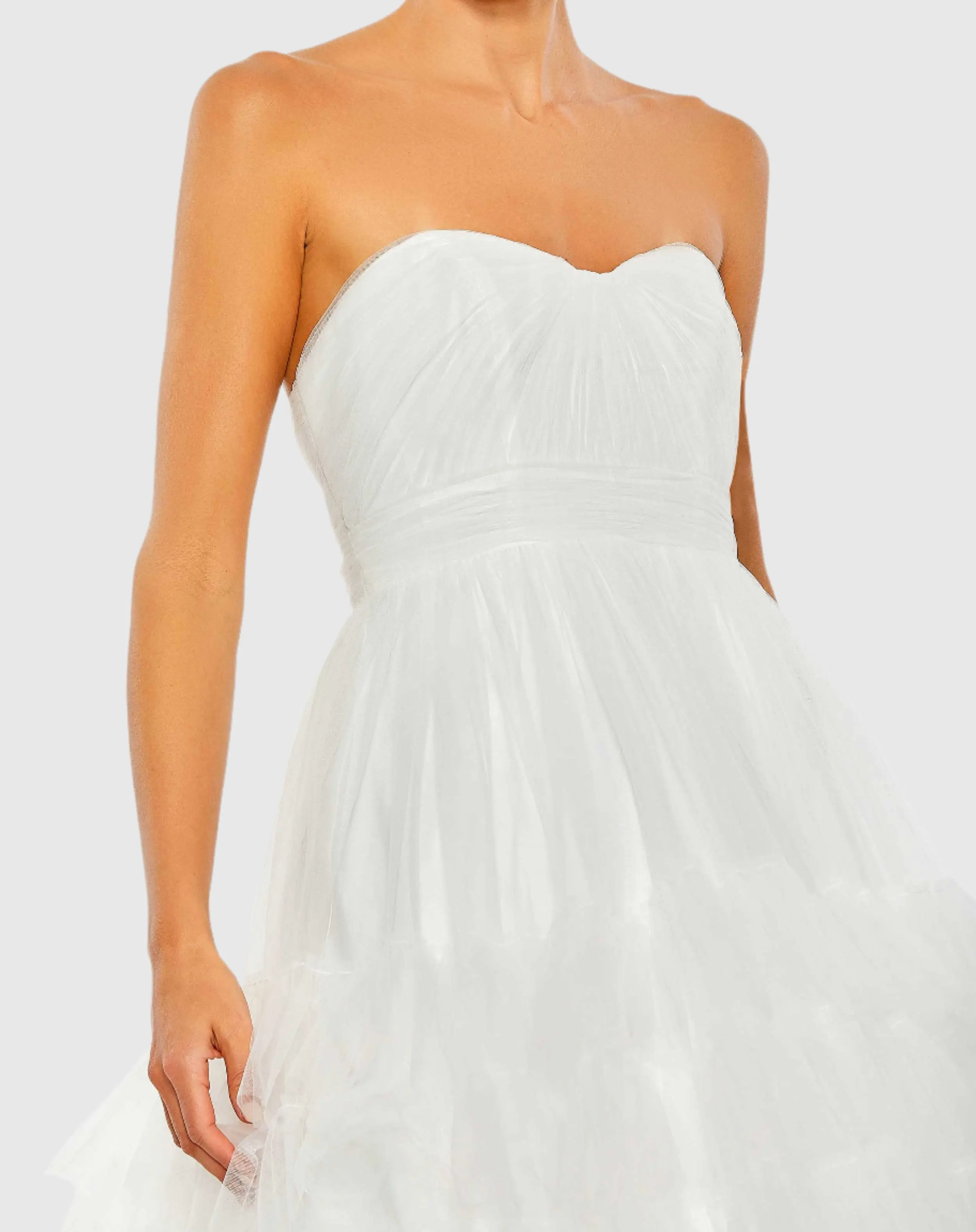 Bustier Tulle Tiered Ballgown - FINAL SALE
