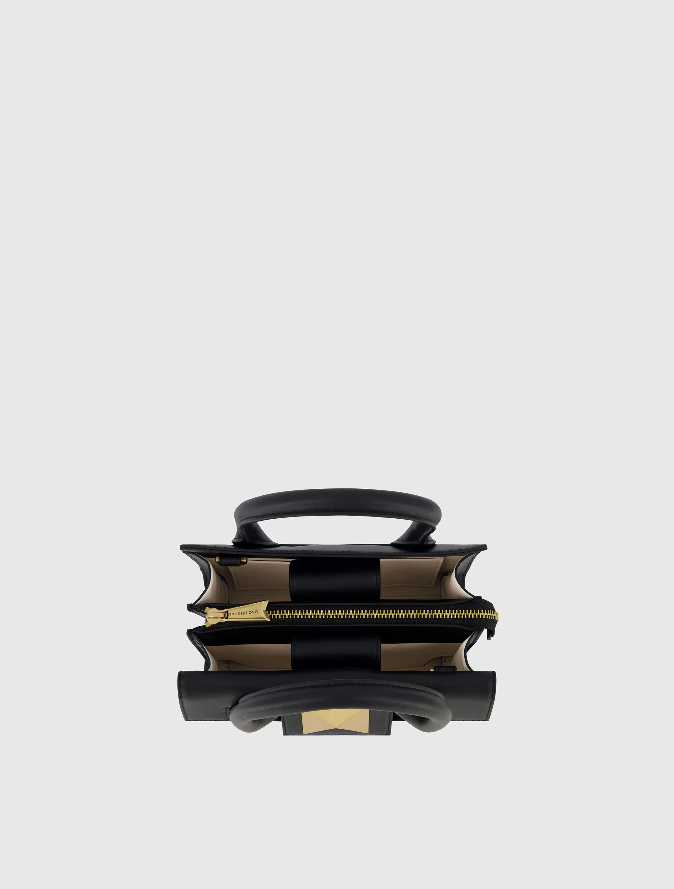 Small Leather Tote Bag With Gold Hardware - FINAL SALE