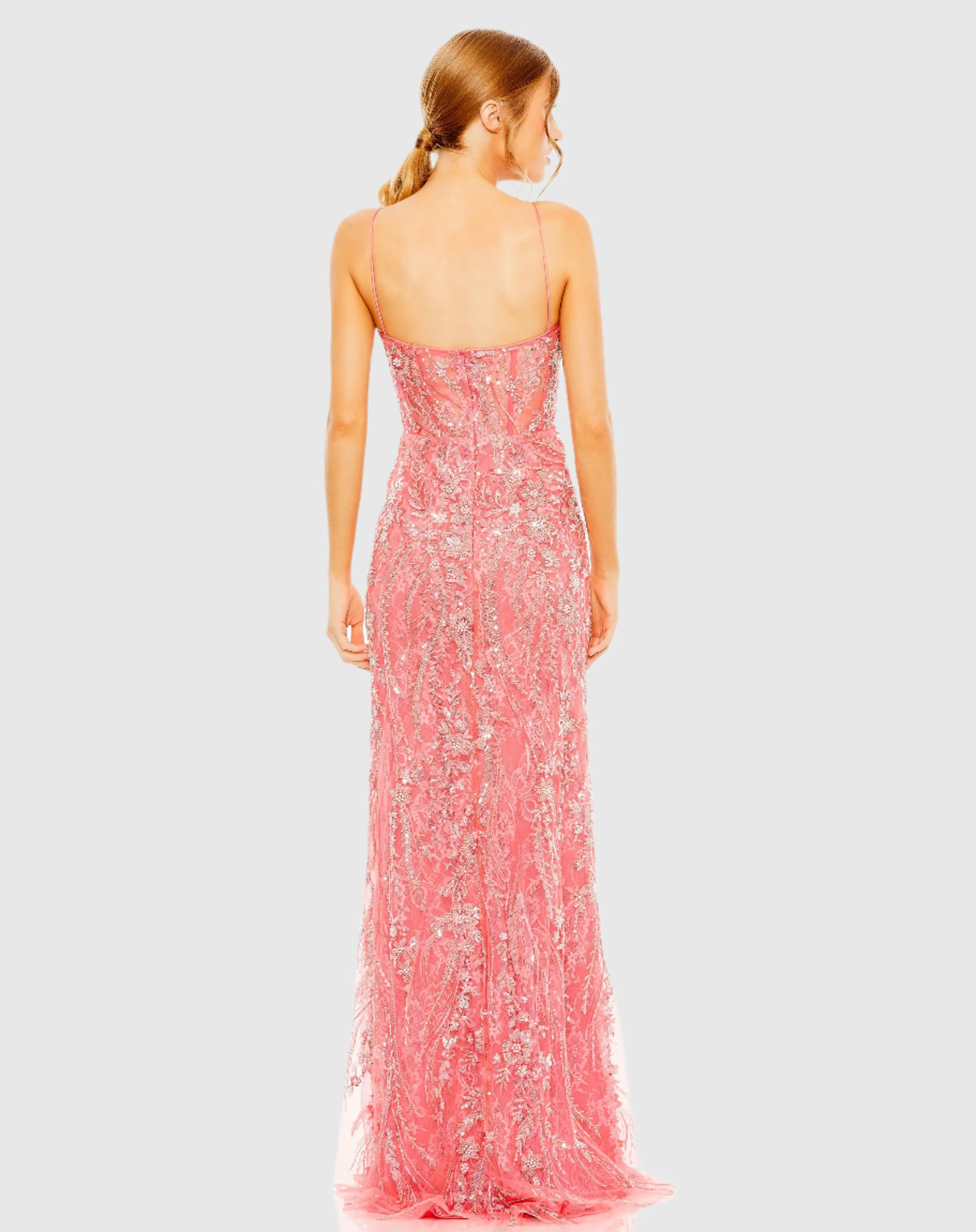 Sweetheart Sleeveless Embellished Gown