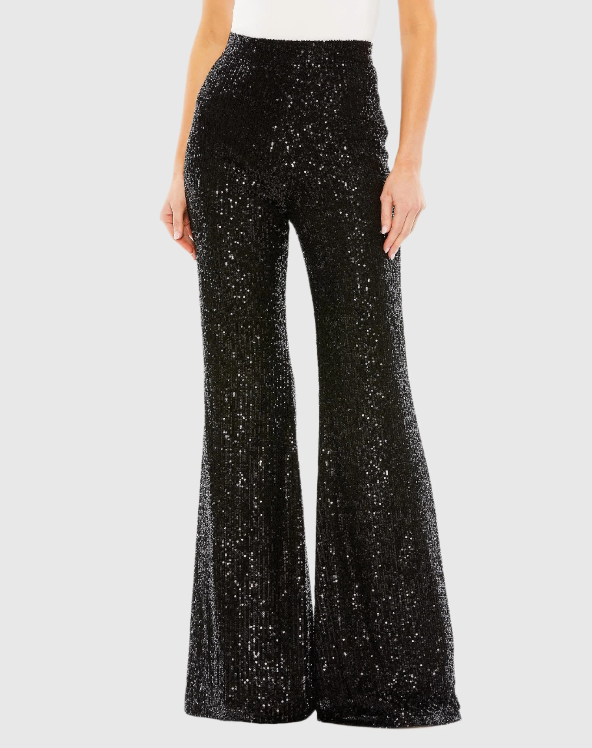 Sequin Flare Evening Pants - FINAL SALE