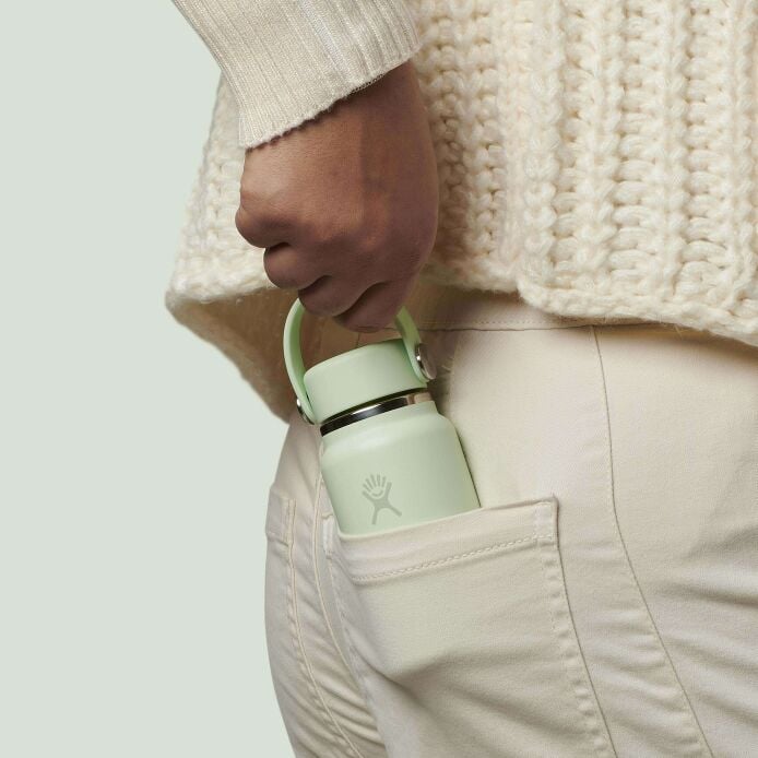 6.7 oz of tiny sips in a mini Hydro Flask Micro Hydro