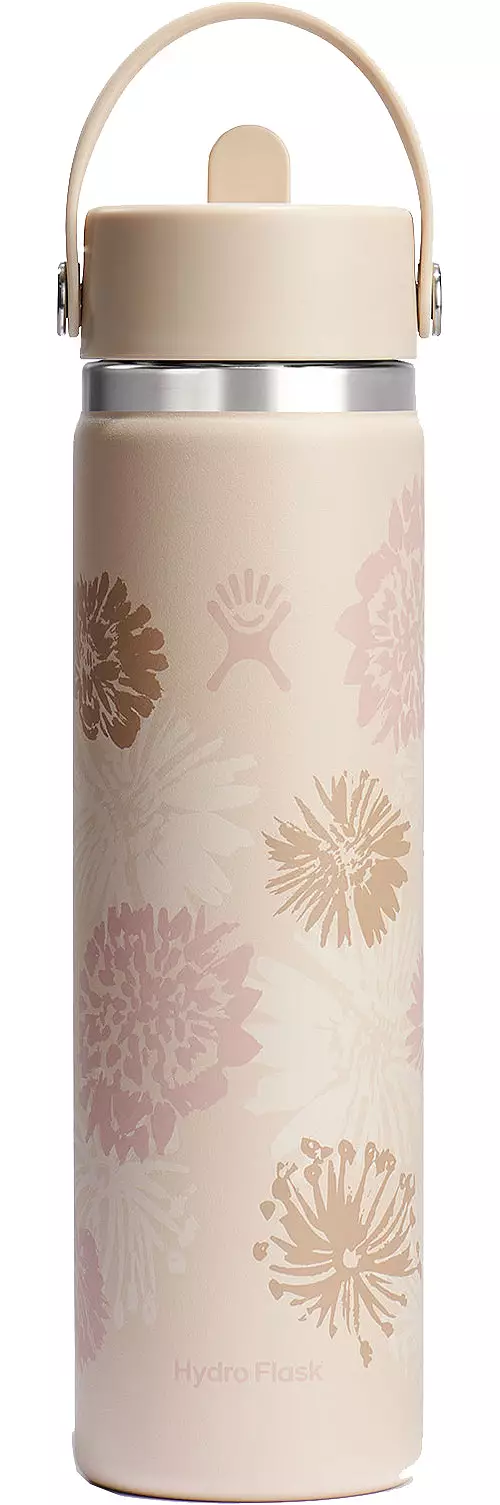Hydro Flask 24 oz. Wide Mouth Bottle with Flex Straw Cap Pixie/Almond
