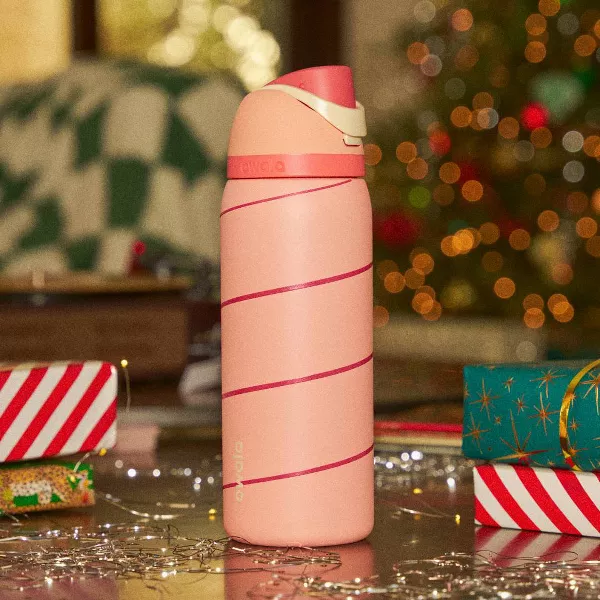 Owala Special Edition 32oz Stainless Steel FreeSip Classy Christmas Water Bottle