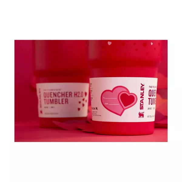 Stanley 40 oz Stainless Steel H2.0 Flowstate Quencher Tumbler - Valentine's Day