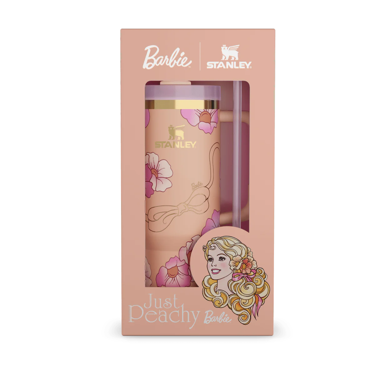 The Barbie™ x Stanley ’80s Peaches ’N Cream Quencher | 40 OZ