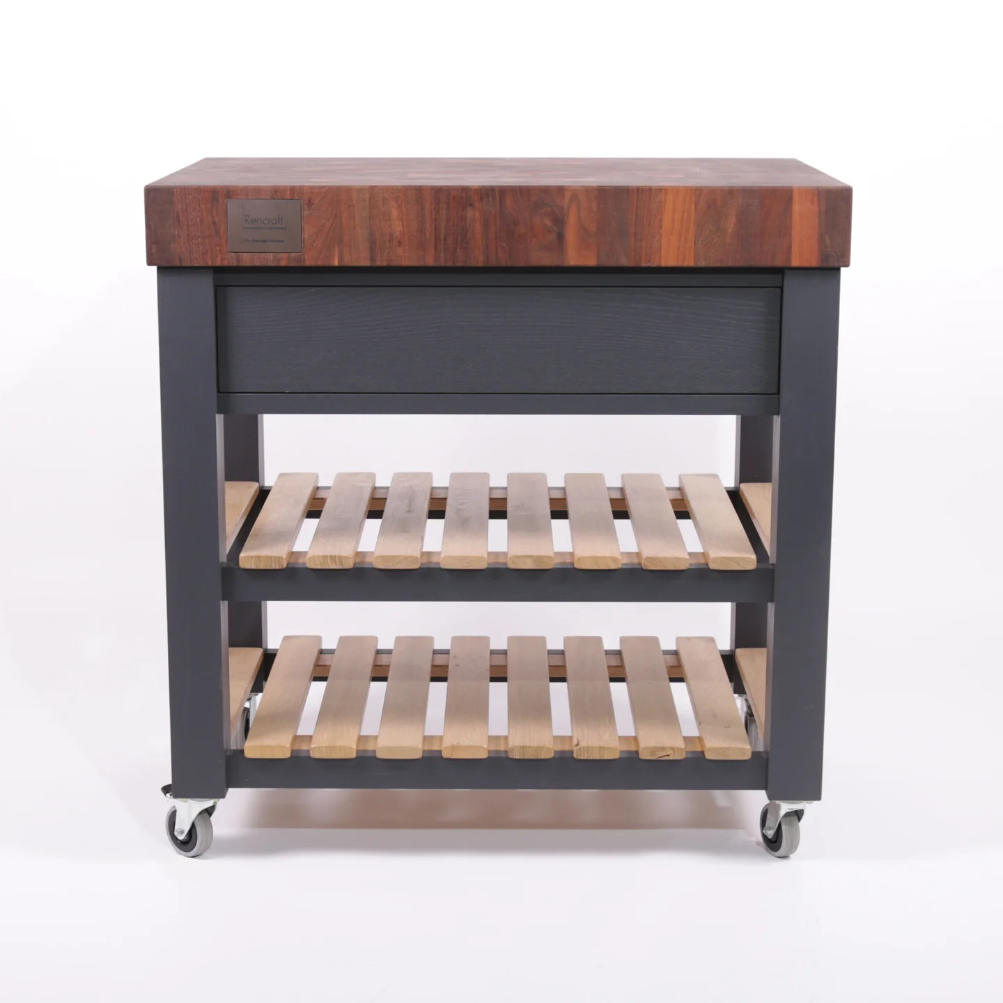 Rencraft Butchers Block / Walnut / Dark Grey