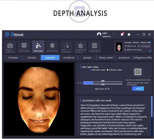 Intelligent Face Skin Analysis Scanner Machine, 21.5