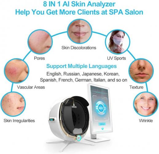 Intelligent Face Skin Analysis Scanner Machine, 21.5
