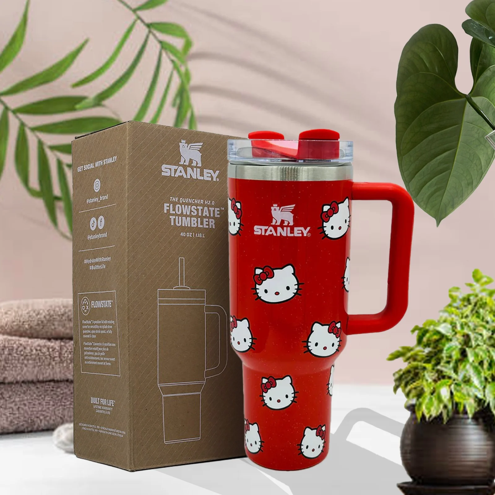 Stanley 30 oz Stainless Steel H2.0 Flowstate Quencher Tumbler - Valentine's Day