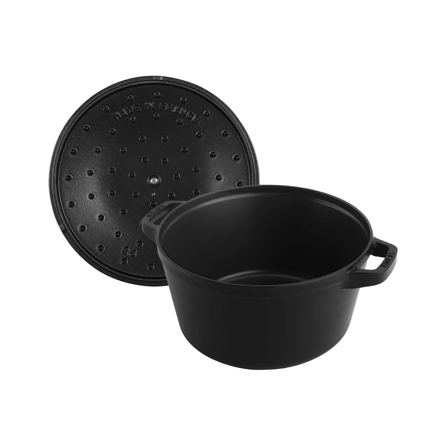 Staub Stackable 3 Piece Pot Set / Black
