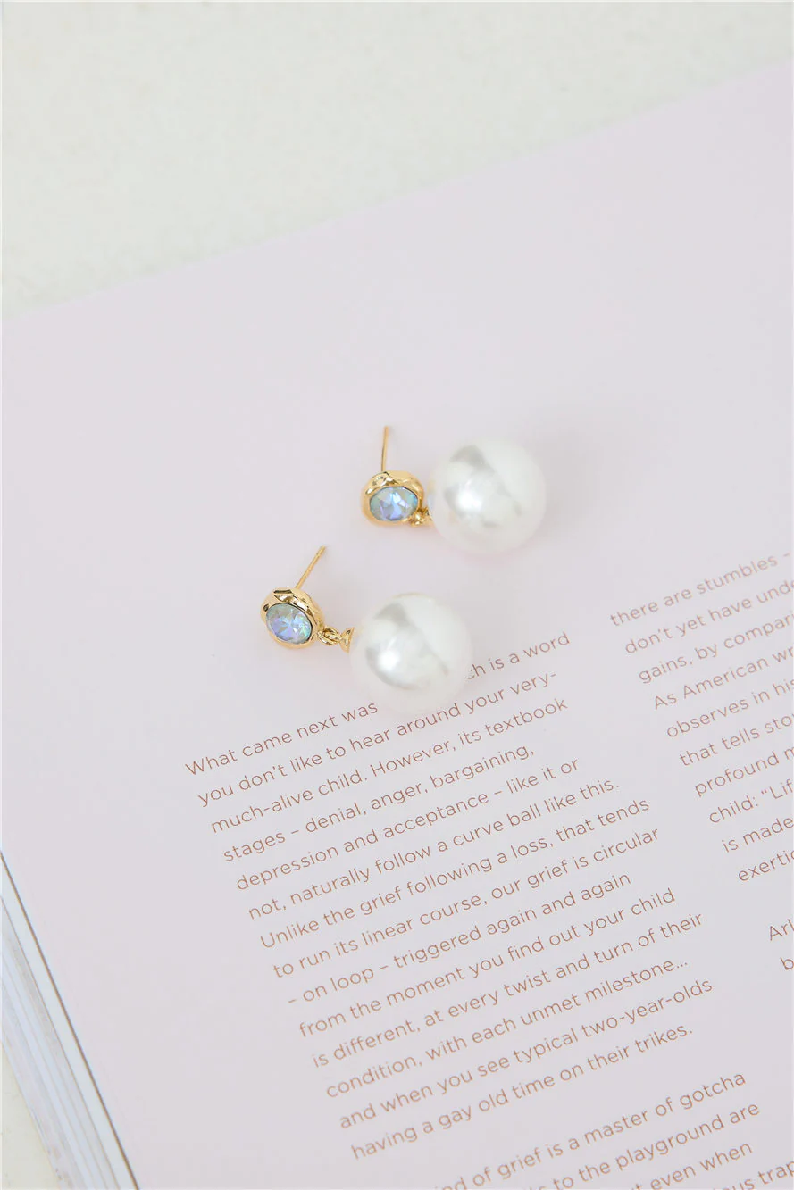 Ocean Water Earrings Gold