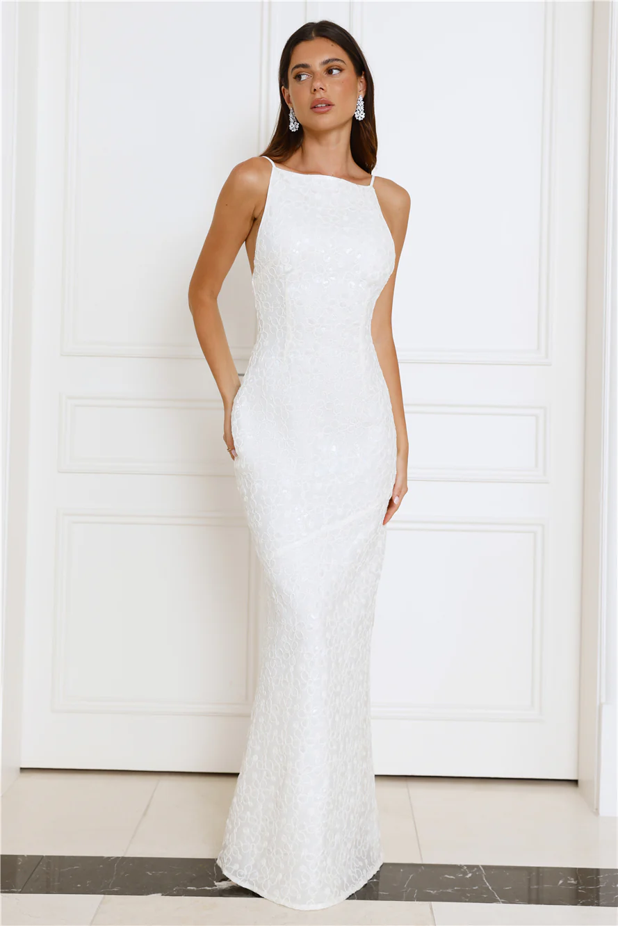 Tidepool Dreams Maxi Dress Cream