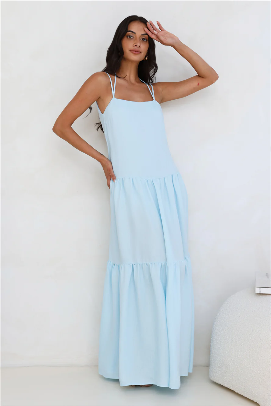 Diamond Affair Maxi Dress Blue