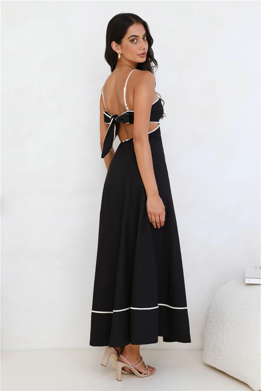 Island Dreamer Maxi Dress Black