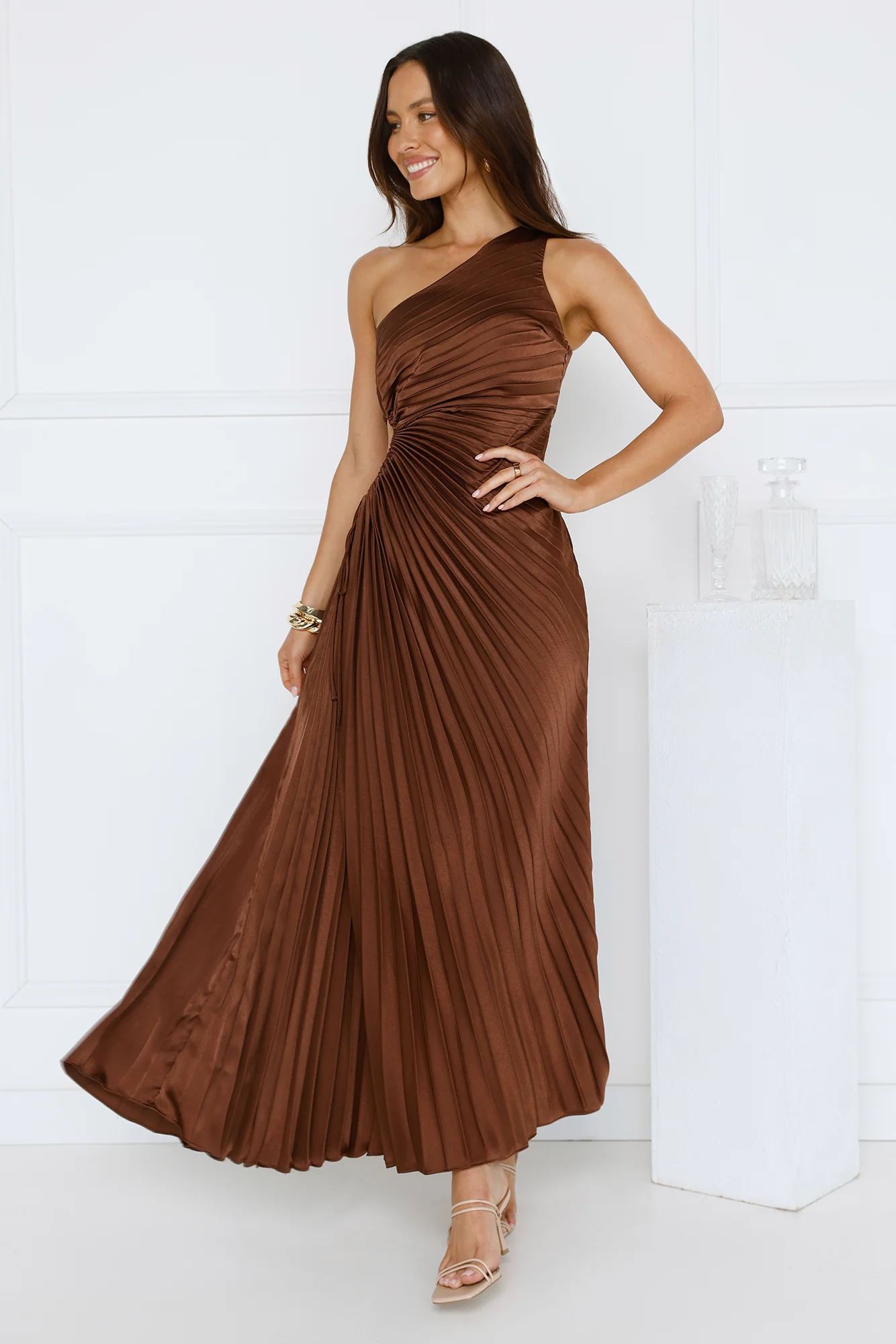 Season Of Weddings Maxi Dress Brown
