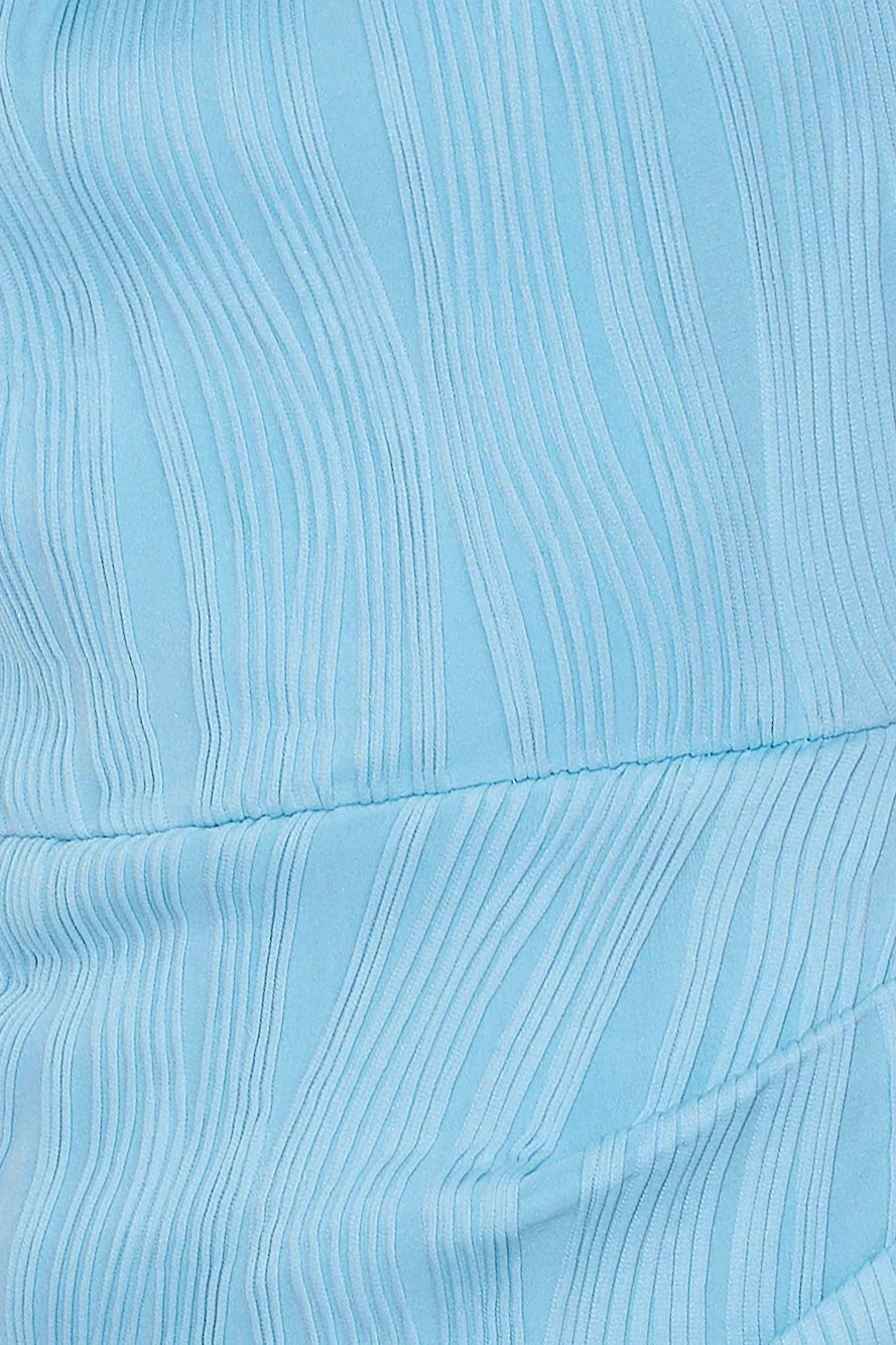 Beach Waves Midi Dress Blue