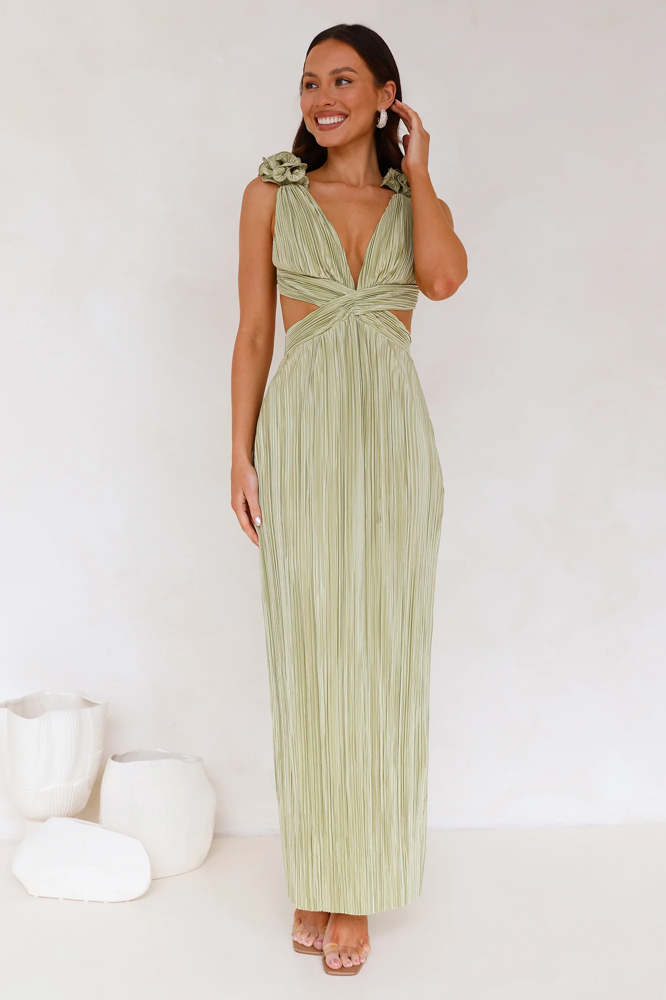 Trust Your Love Maxi Dress Sage