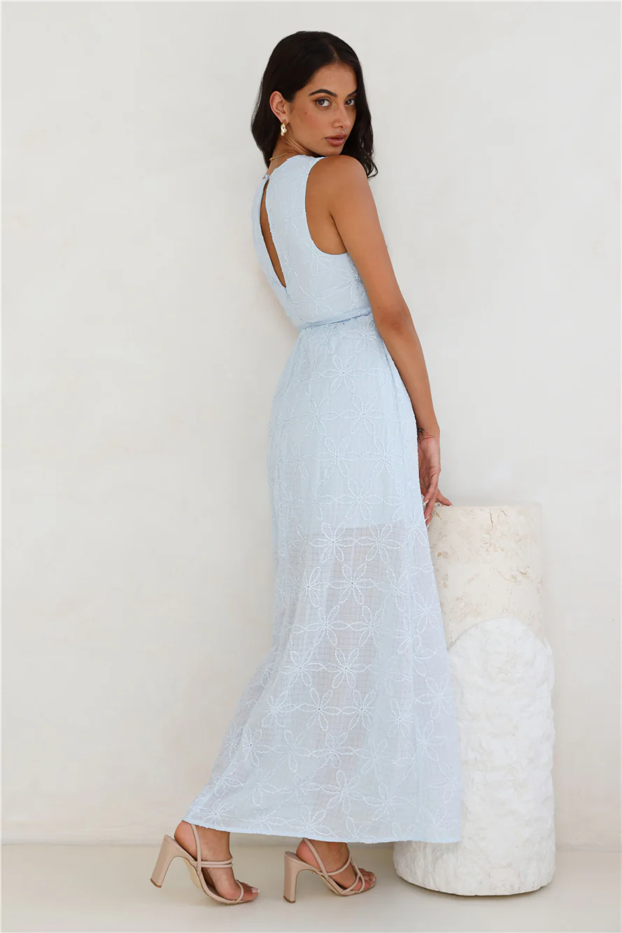 Live Loud Maxi Dress Blue