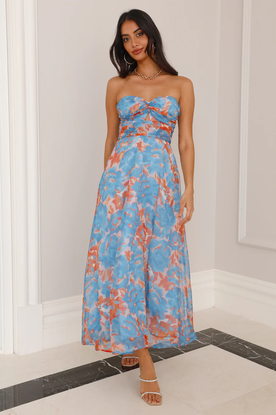 Love Fantasy Midi Dress Blue