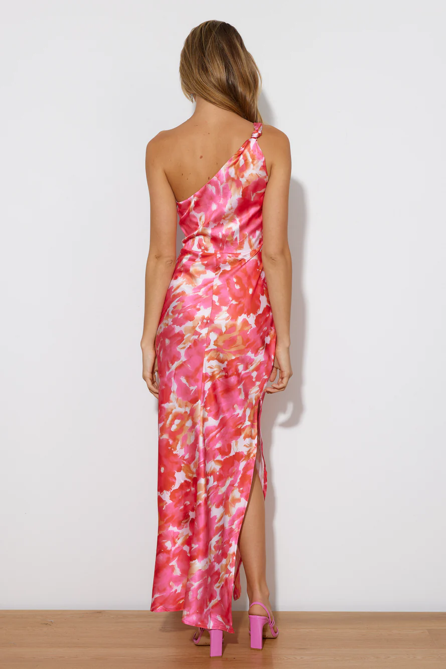 She Is Beauty Midi Dress Pink