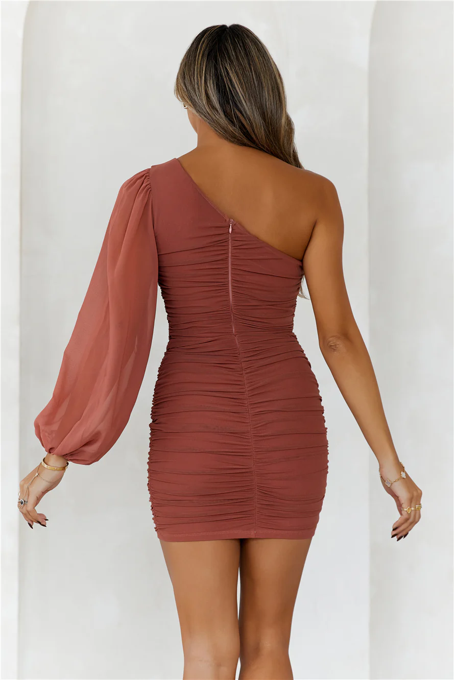 Party It Up Dress Tan