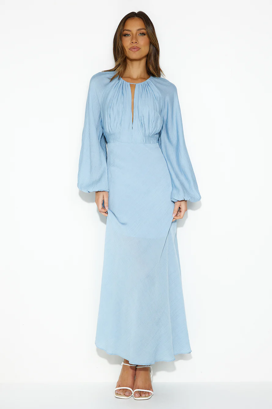 Daydream Retreat Midi Dress Blue