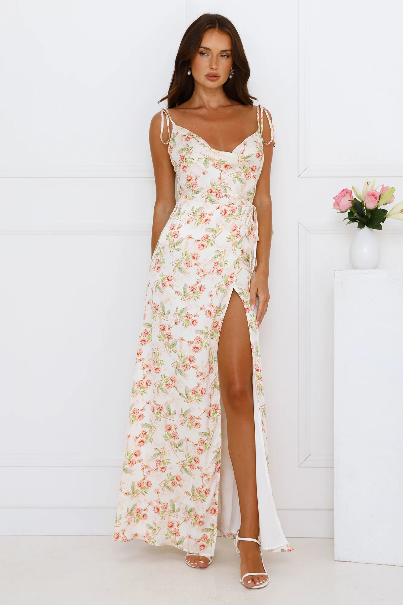 Painted Sunset Maxi Dress Pink
