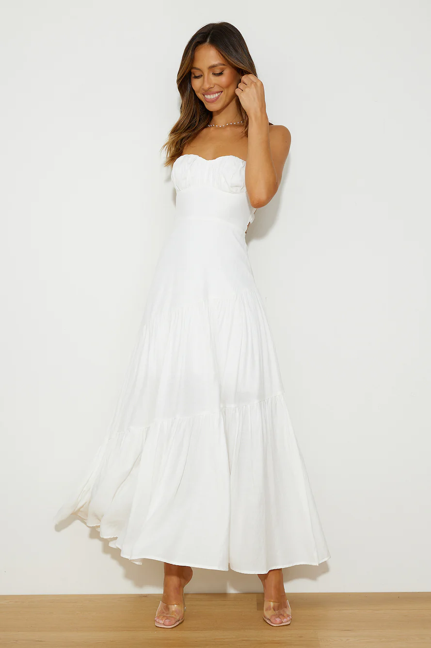 Summer Girl Maxi Dress White