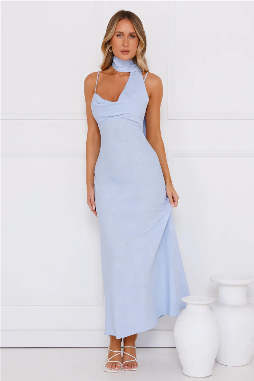 Stylish Chic Maxi Dress Blue