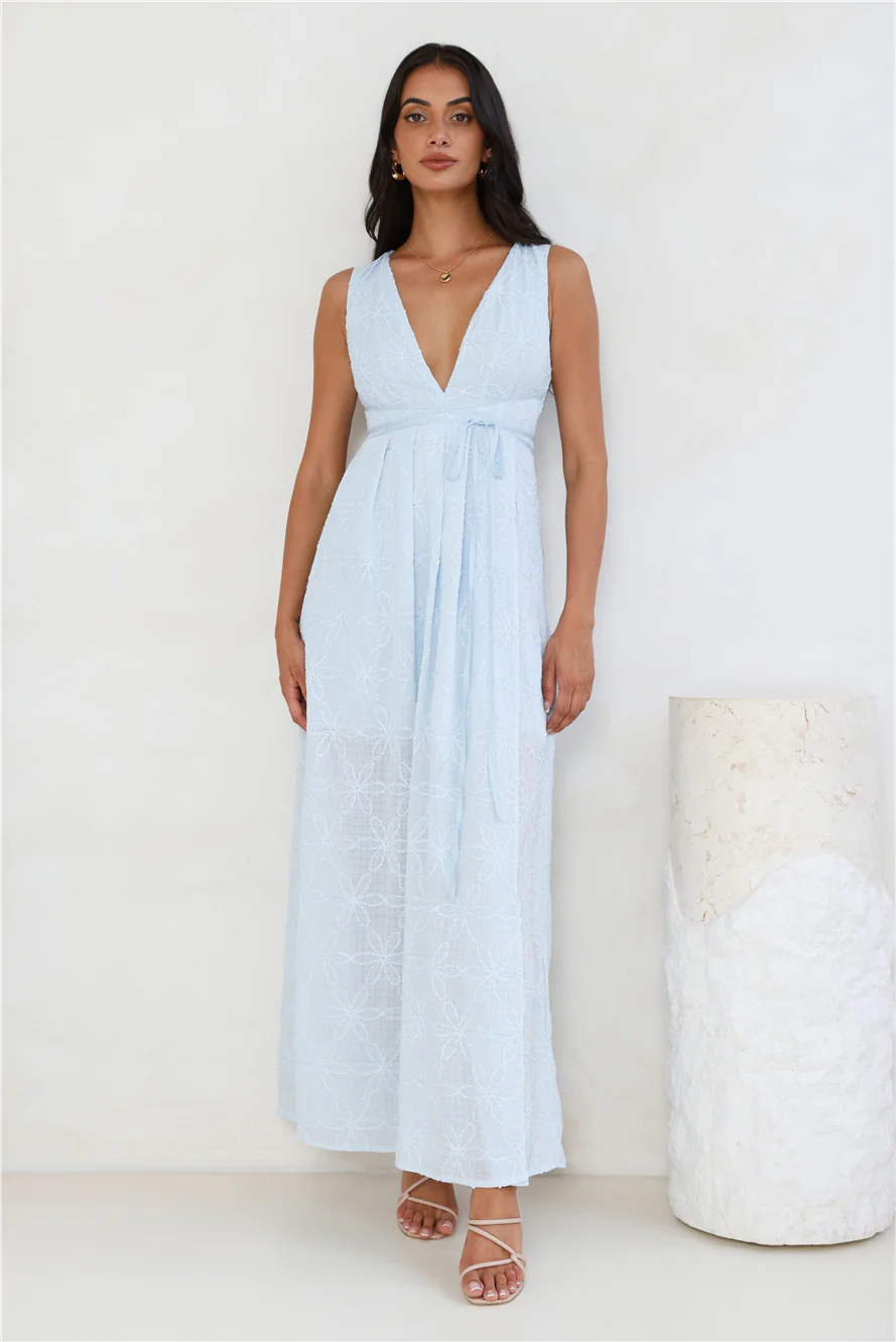 Live Loud Maxi Dress Blue